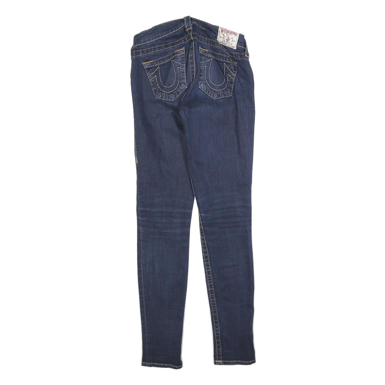 TRUE RELIGION Womens Jeans Blue Slim Skinny Denim Medium W28 L30 Stylish