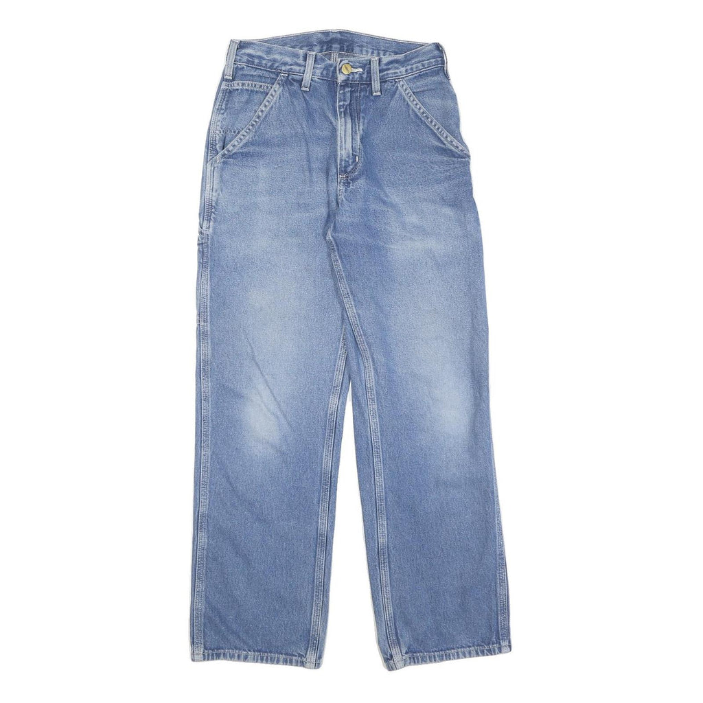CARHARTT Mens Jeans Blue Slim Straight Denim Medium W28 L30 Workwear Pocket