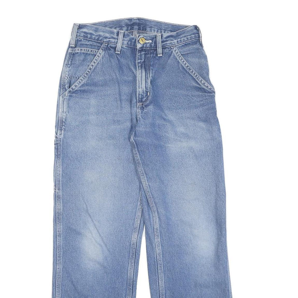 CARHARTT Mens Jeans Blue Slim Straight Denim Medium W28 L30 Workwear Pocket