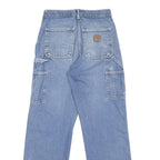 CARHARTT Mens Jeans Blue Slim Straight Denim Medium W28 L30 Workwear Pocket