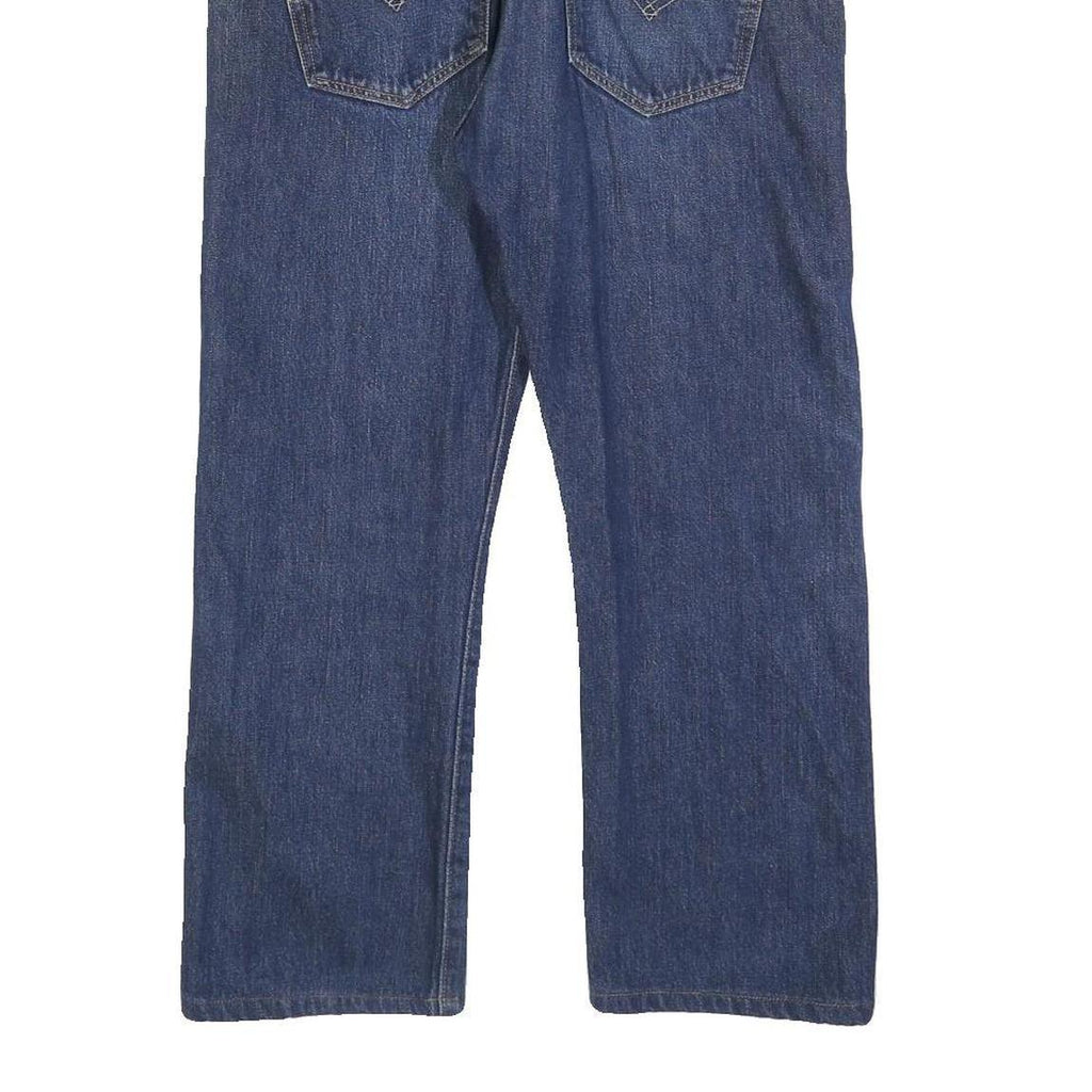 LEVI'S 501 Mens Jeans Blue Regular Straight Denim Medium W32 L25 Classic Button
