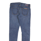 TRUE RELIGION Womens Jeans Blue Slim Skinny Denim Light W30 L32 Distressed Zip