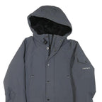 CARHARTT Mens Grey Zip Jacket XS Polyester Blend Plain Workwear Hooded