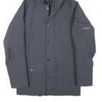 CARHARTT Mens Grey Zip Jacket XS Polyester Blend Plain Workwear Hooded