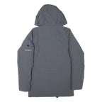 CARHARTT Mens Grey Zip Jacket XS Polyester Blend Plain Workwear Hooded