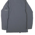 CARHARTT Mens Grey Zip Jacket XS Polyester Blend Plain Workwear Hooded