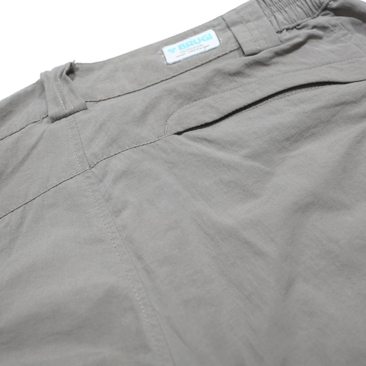 BRUGI Womens Beige Relaxed Fit Straight Woven Trousers W29 L30 Cargo Zip Outdoor
