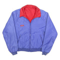 COLUMBIA Mens Blue & Red Reversible Zip Jacket M Polyester Blend Casual