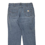 CARHARTT Mens Regular Fit Blue Denim Jeans W36 L32 Zip Cotton Blend Classic