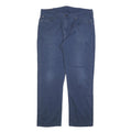 LEVI'S Mens Regular Blue Cotton Blend Regular Leg Trousers W38 L32 Zip Closure