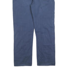 LEVI'S Mens Regular Blue Cotton Blend Regular Leg Trousers W38 L32 Zip Closure