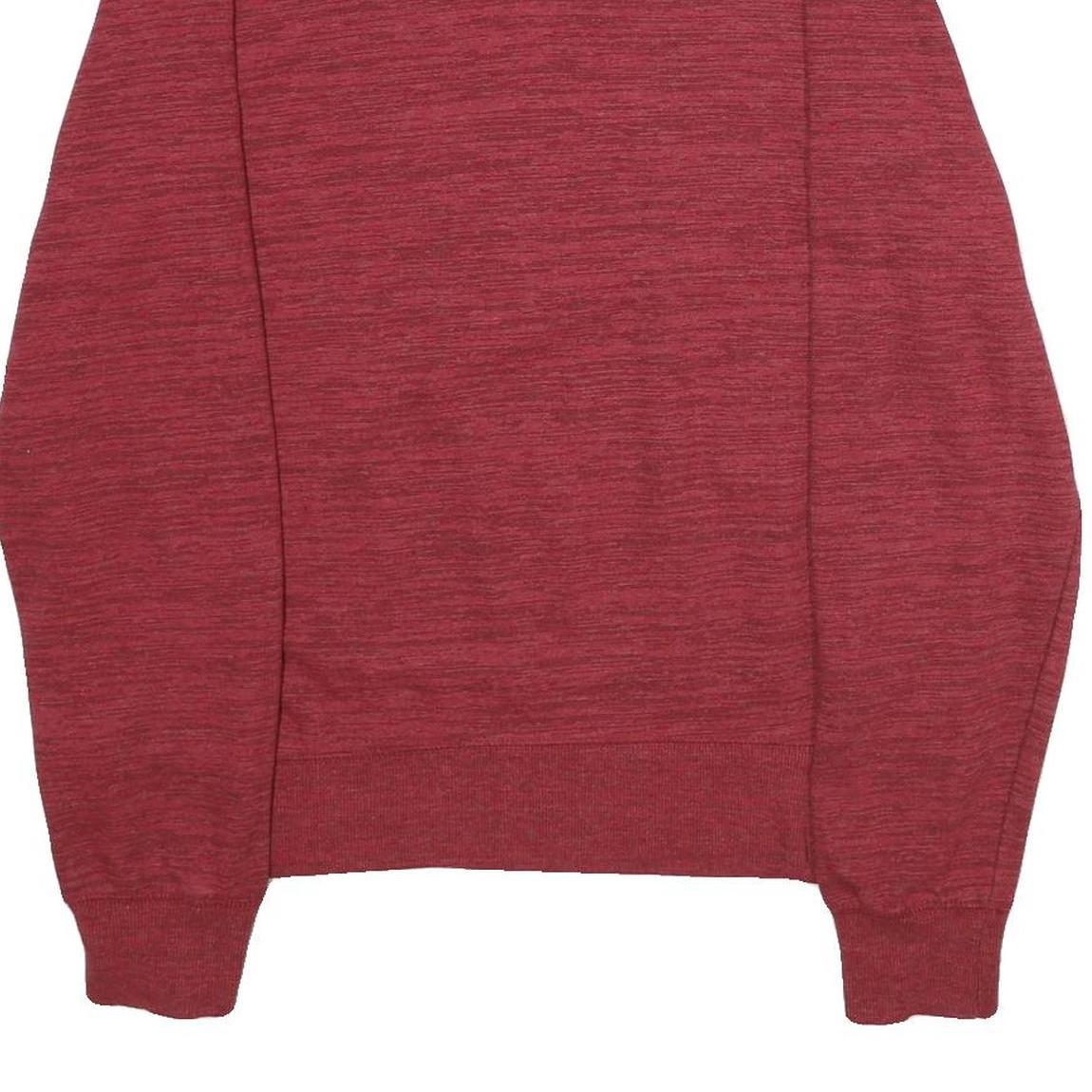 CHAMPION Mens Red Sweatshirt Crew Neck L Cotton Blend Pullover Comfortable Fit