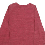 CHAMPION Mens Red Sweatshirt Crew Neck L Cotton Blend Pullover Comfortable Fit