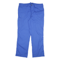 CARHARTT Mens Relaxed Blue Cotton Blend Zip Trousers W40 L33 Workwear Casual
