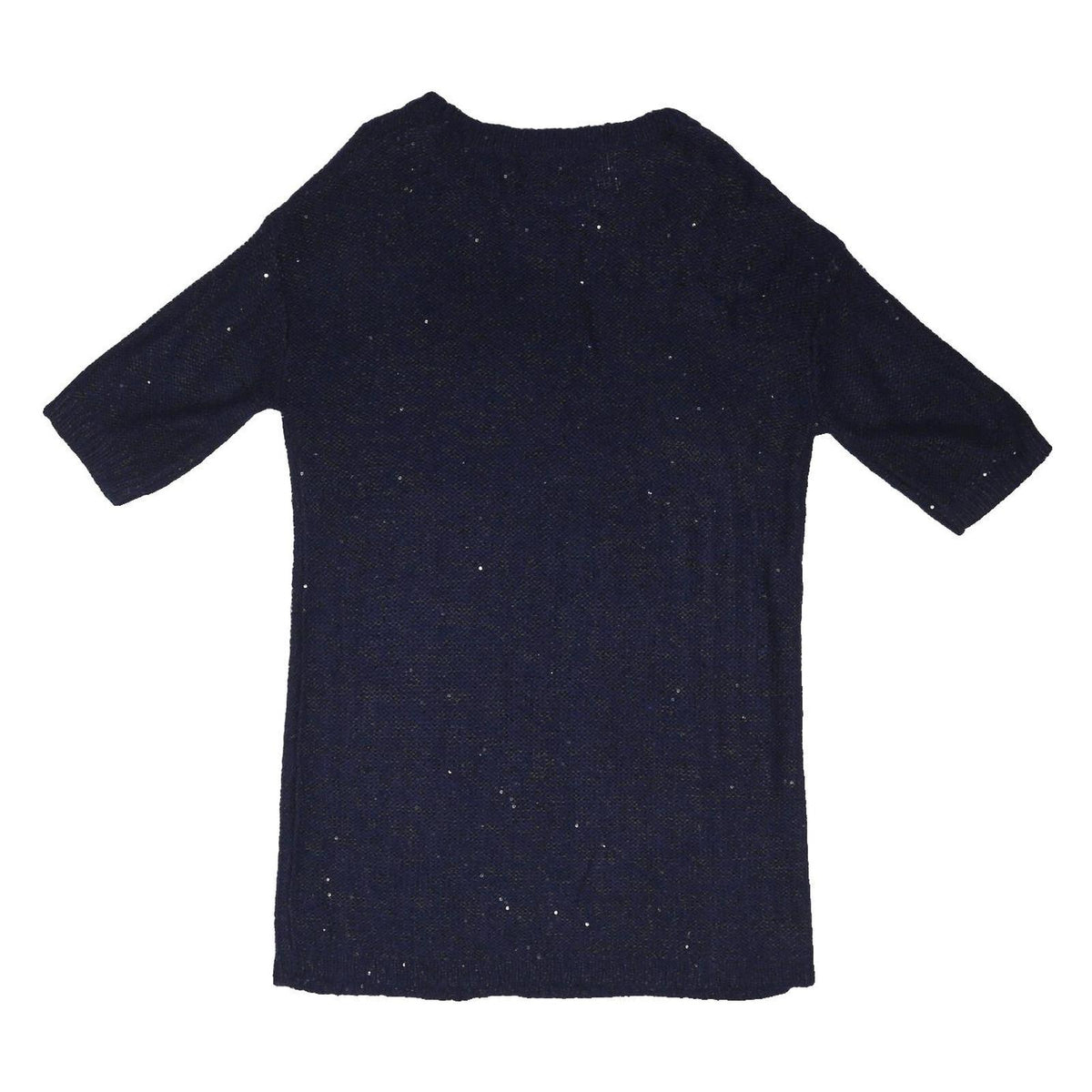 DOROTHY PERKINS Womens Blue Day Dress Cotton Blend Knee Length 3/4 Sleeve L