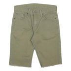 LEVI'S Mens Shorts Beige Casual Denim M W30 Frayed Hem Summer Wear