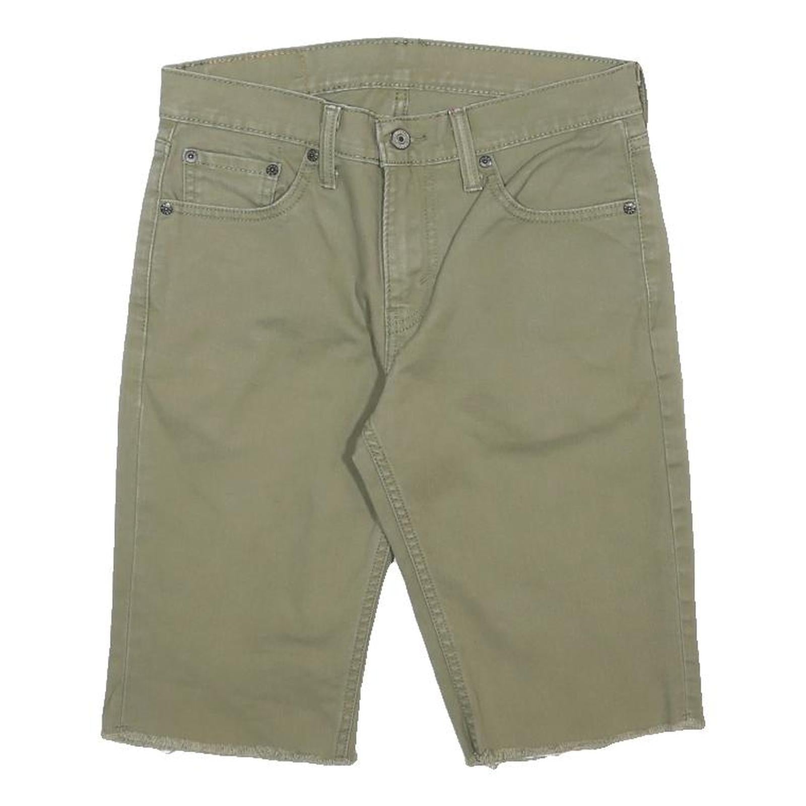 LEVI'S Mens Shorts Beige Casual Denim M W30 Frayed Hem Summer Wear