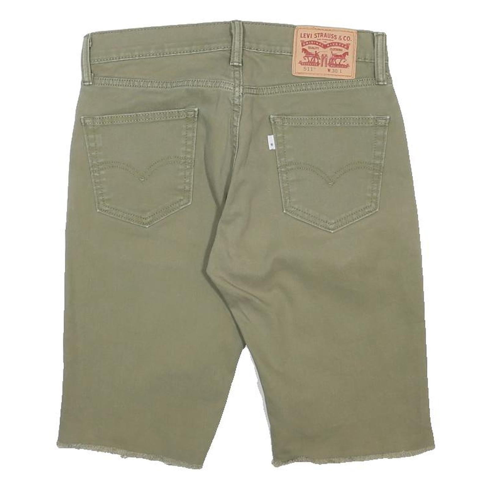 LEVI'S Mens Shorts Beige Casual Denim M W30 Frayed Hem Summer Wear