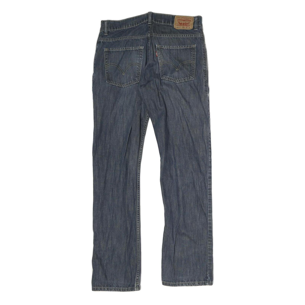 LEVI'S 511 Mens Jeans Blue Regular Skinny Denim Medium W29 L29 Classic Fit Zip