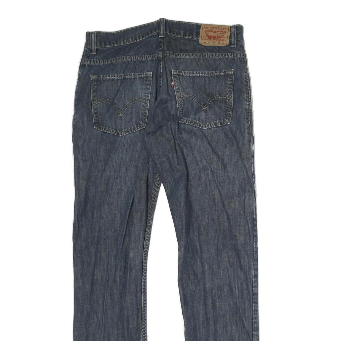 LEVI'S 511 Mens Jeans Blue Regular Skinny Denim Medium W29 L29 Classic Fit Zip