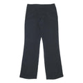 KAREN MILLEN Womens Acetate Black Relaxed Straight Trousers W32 L34 Stylish Zip