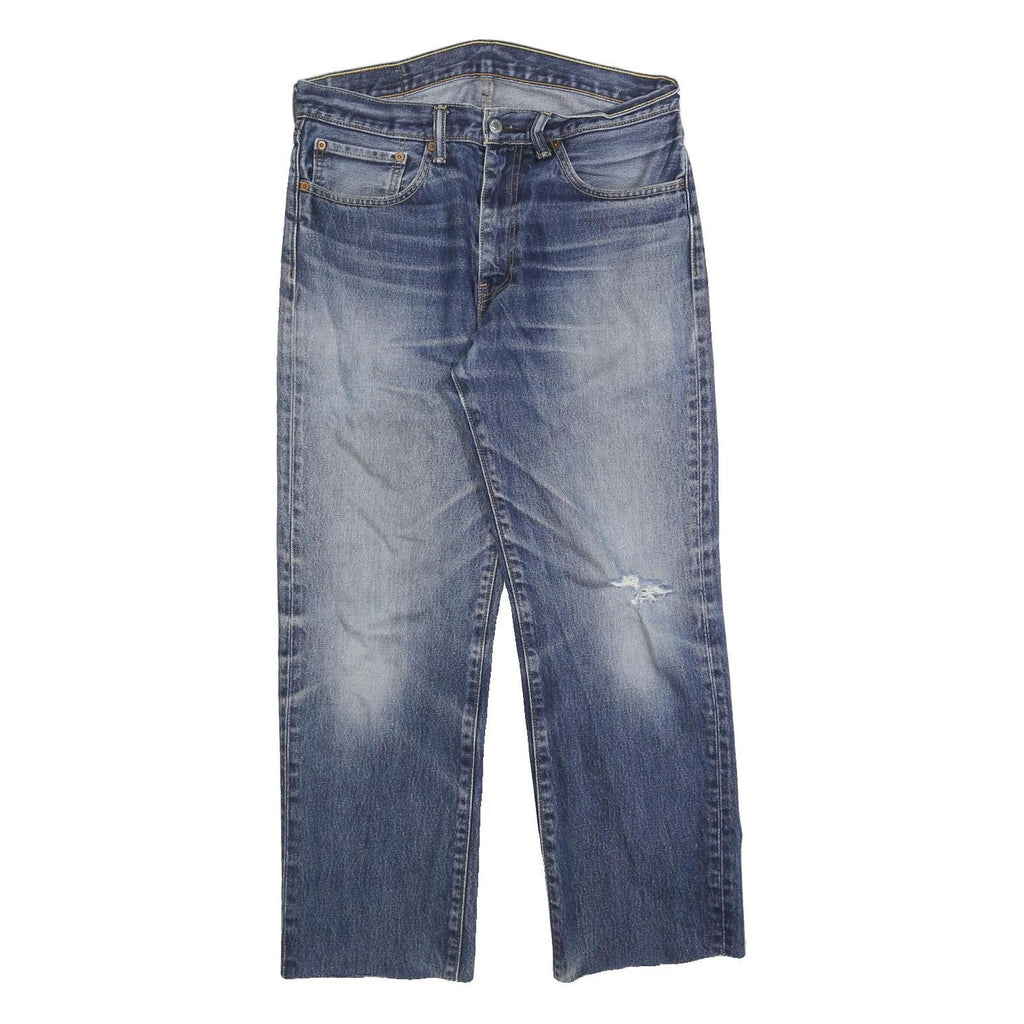 LEVI'S 751 Mens Jeans Blue Relaxed Straight Denim Medium W34 L28 Classic Fit