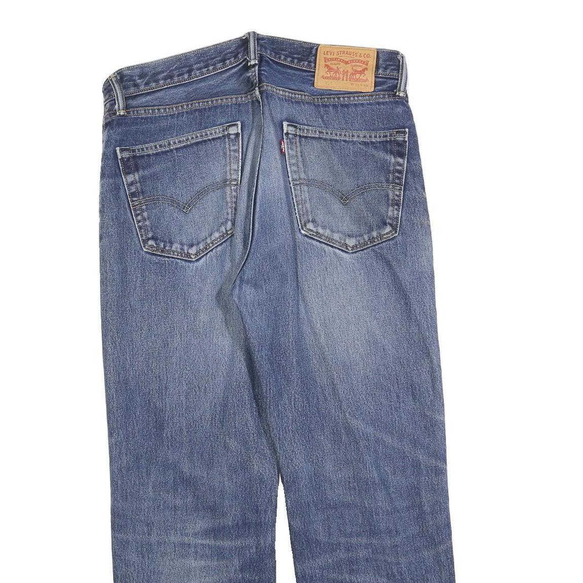 LEVI'S 751 Mens Jeans Blue Relaxed Straight Denim Medium W34 L28 Classic Fit