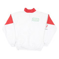 SOFTWEAR Mens White & Red Mustache Classic Golf Pullover XL Casual