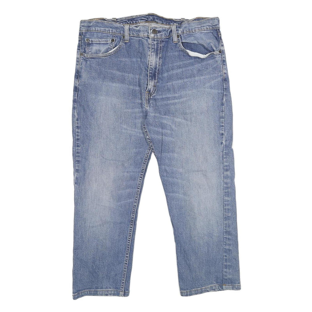 LEVI'S 505 Mens Jeans Blue Regular Straight Denim Medium W34 L24 Classic Fit Zip
