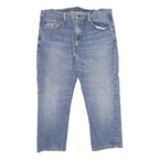 LEVI'S 505 Mens Jeans Blue Regular Straight Denim Medium W34 L24 Classic Fit Zip