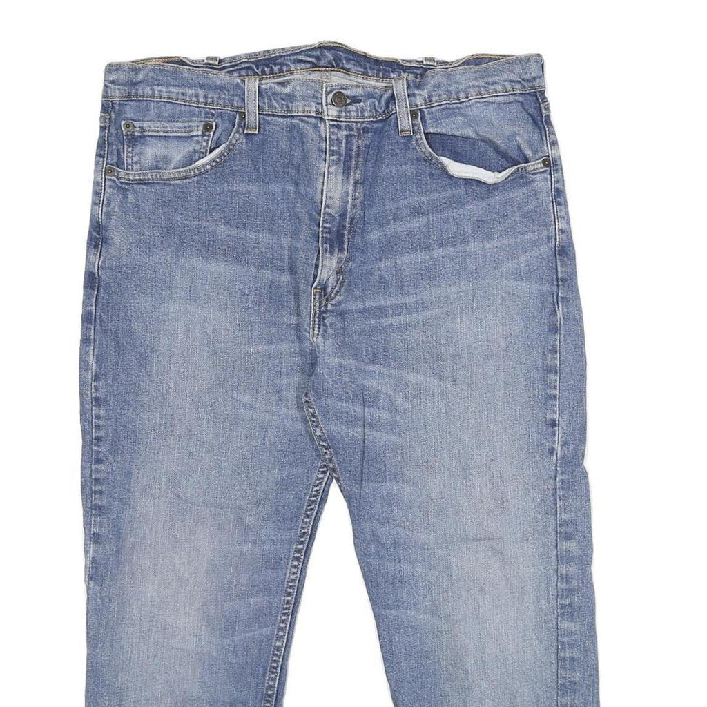 LEVI'S 505 Mens Jeans Blue Regular Straight Denim Medium W34 L24 Classic Fit Zip