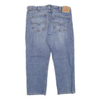 LEVI'S 505 Mens Jeans Blue Regular Straight Denim Medium W34 L24 Classic Fit Zip