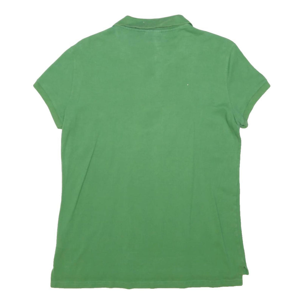 LACOSTE Womens Green Short Sleeve Polo Shirt L Cotton Blend Classic Fit