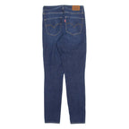 LEVI'S 721 High Rise BIG E Womens Jeans Blue Slim Skinny Stone Wash W27 L28
