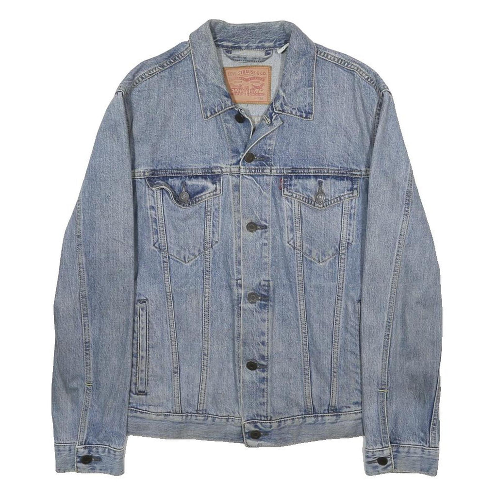 LEVI'S Mens Blue Denim Shirt M Cotton Long Sleeve Button Closure Casual