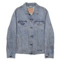 LEVI'S Mens Blue Denim Shirt M Cotton Long Sleeve Button Closure Casual