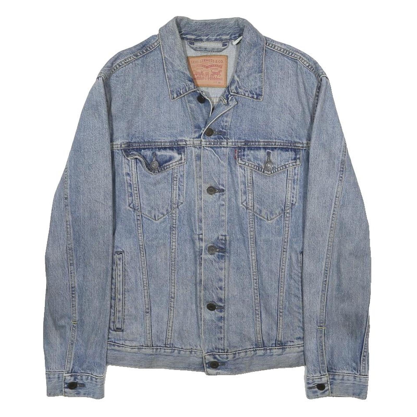 LEVI'S Mens Blue Denim Shirt M Cotton Long Sleeve Button Closure Casual
