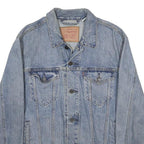LEVI'S Mens Blue Denim Shirt M Cotton Long Sleeve Button Closure Casual