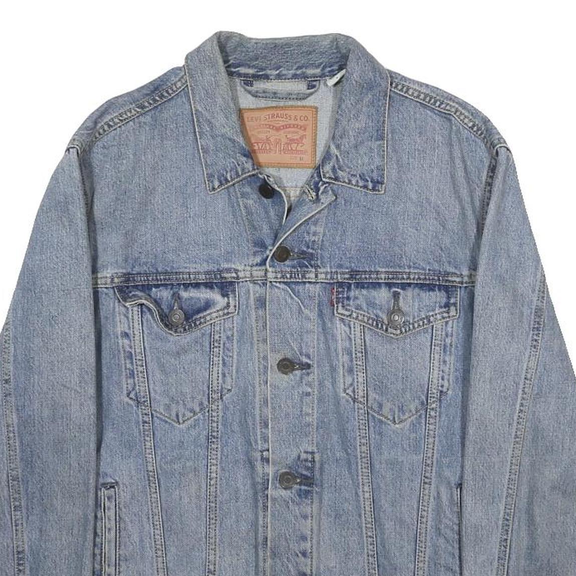 LEVI'S Mens Blue Denim Shirt M Cotton Long Sleeve Button Closure Casual