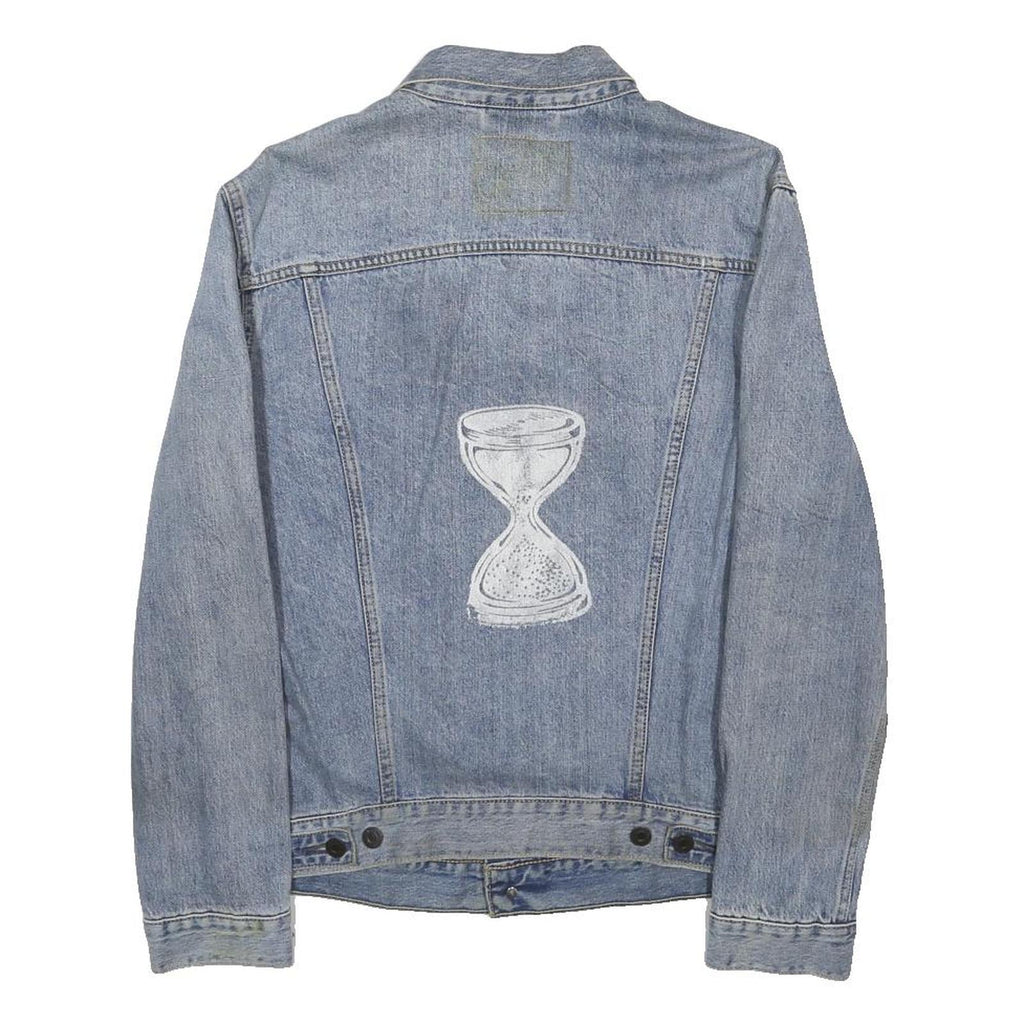 LEVI'S Mens Blue Denim Shirt M Cotton Long Sleeve Button Closure Casual