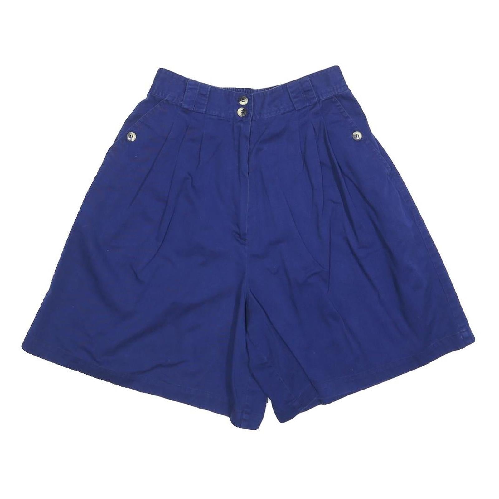 SEPERATE ISSUE Womens Blue Casual Shorts XXS W24 Relaxed Fit Button Closure