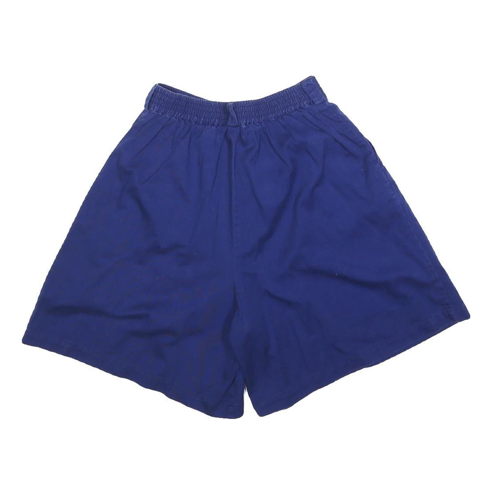 SEPERATE ISSUE Womens Blue Casual Shorts XXS W24 Relaxed Fit Button Closure