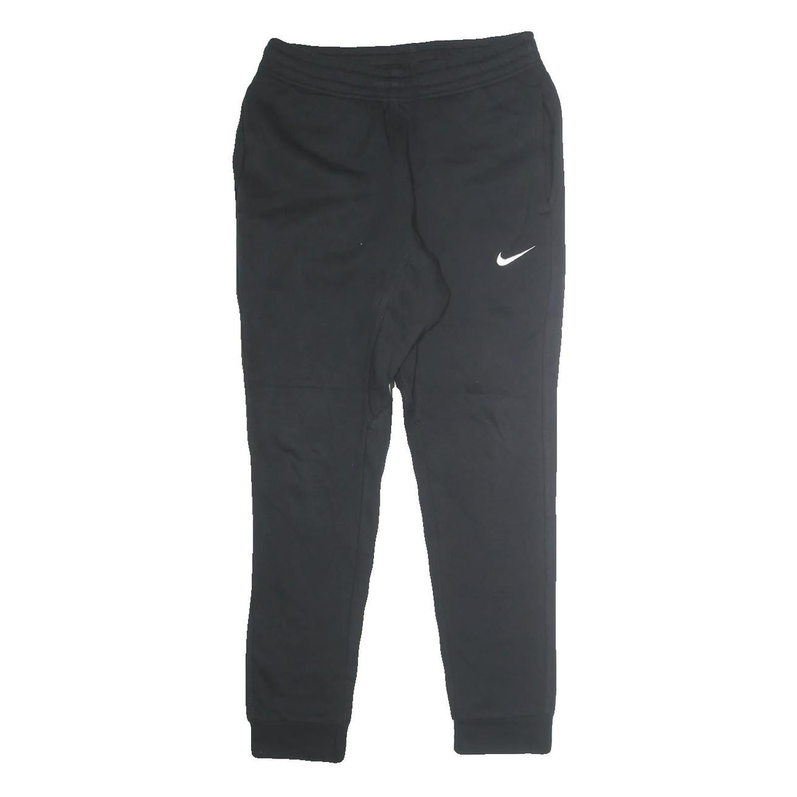 NIKE Mens Joggers Black S W26 L25 Slim Tapered Slim Fit Sportswear Bottoms
