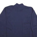 RUSSELL ATHLETIC Mens Blue Long Sleeve High Neck Cotton T-Shirt M