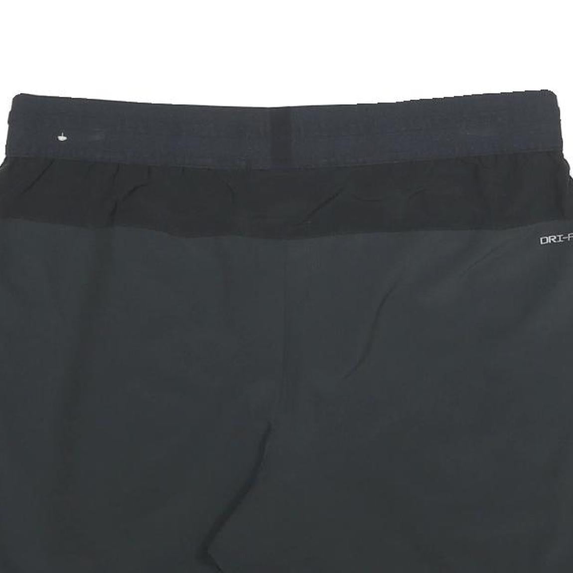 NIKE Mens Casual Black Sports Shorts L W34 Polyester Blend Drawstring Pockets