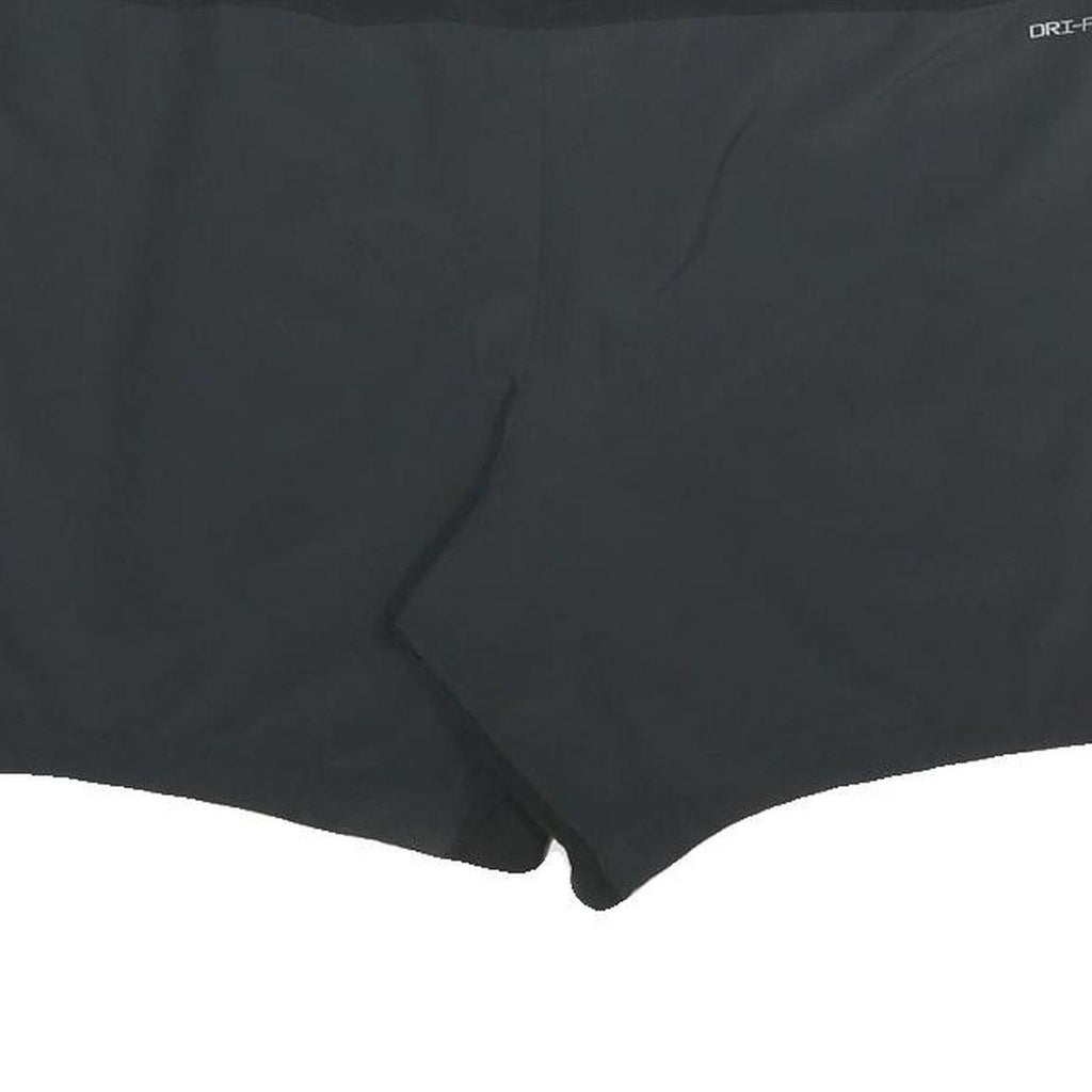 NIKE Mens Casual Black Sports Shorts L W34 Polyester Blend Drawstring Pockets