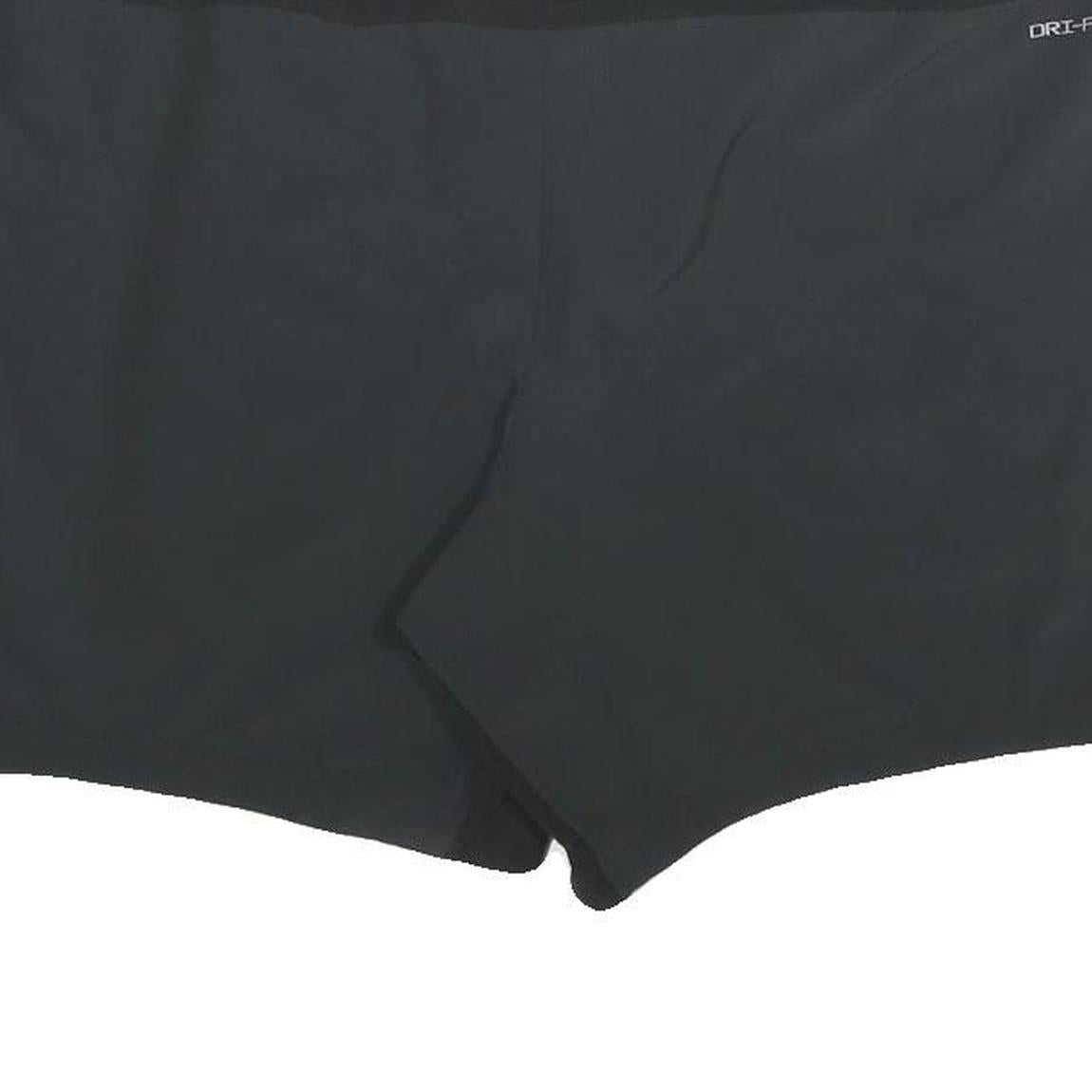 NIKE Mens Casual Black Sports Shorts L W34 Polyester Blend Drawstring Pockets