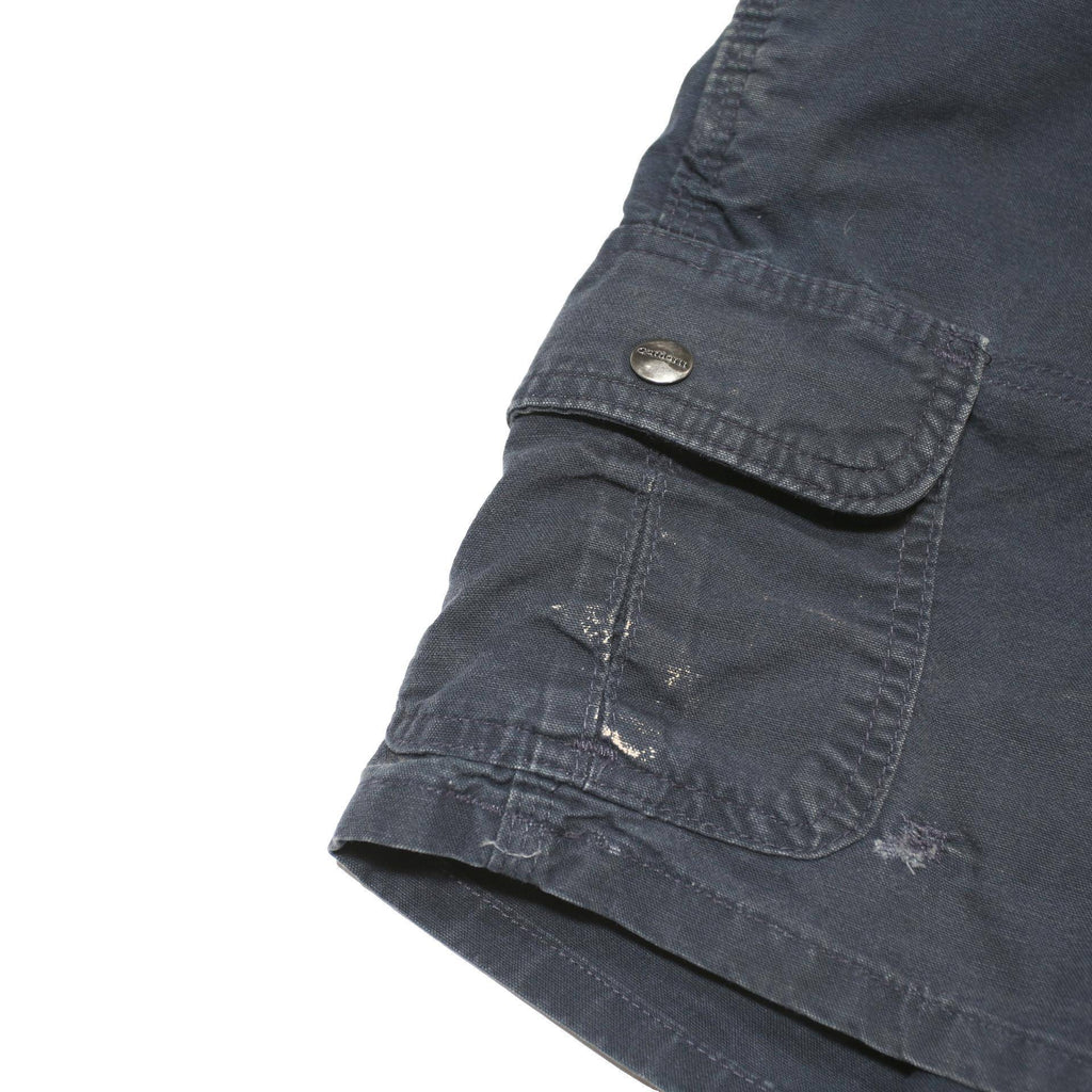 CARHARTT Womens Shorts Navy Blue Casual Cargo M W30 Comfortable Workwear