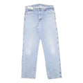 DICKIES Mens Blue Regular Straight Denim Light Cotton Jeans W32 L32 Classic Zip