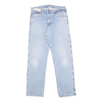 DICKIES Mens Blue Regular Straight Denim Light Cotton Jeans W32 L32 Classic Zip